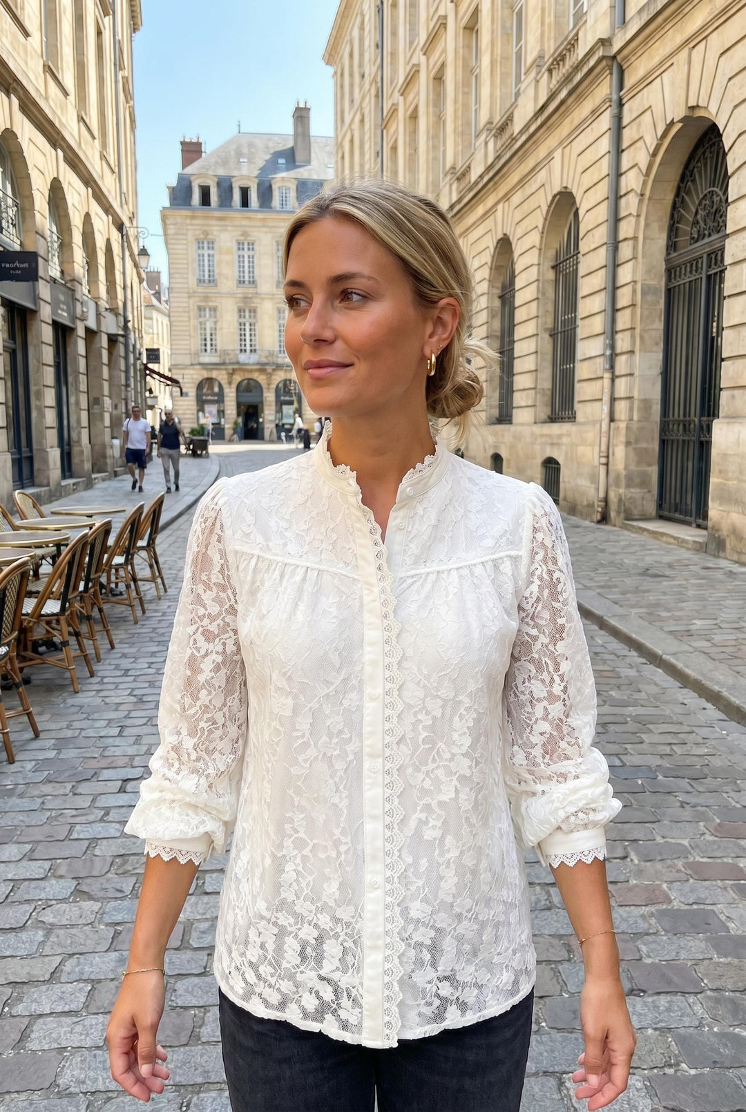 Dear Molly - Ingrid Shirt - White Skjorter 
