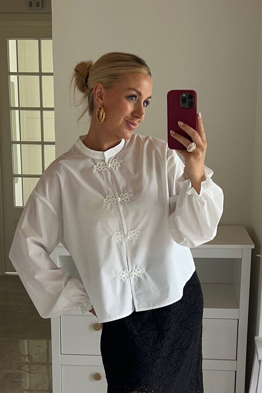 Dear Molly - Jill Shirt Shirt Ch169989c - White Skjorter 