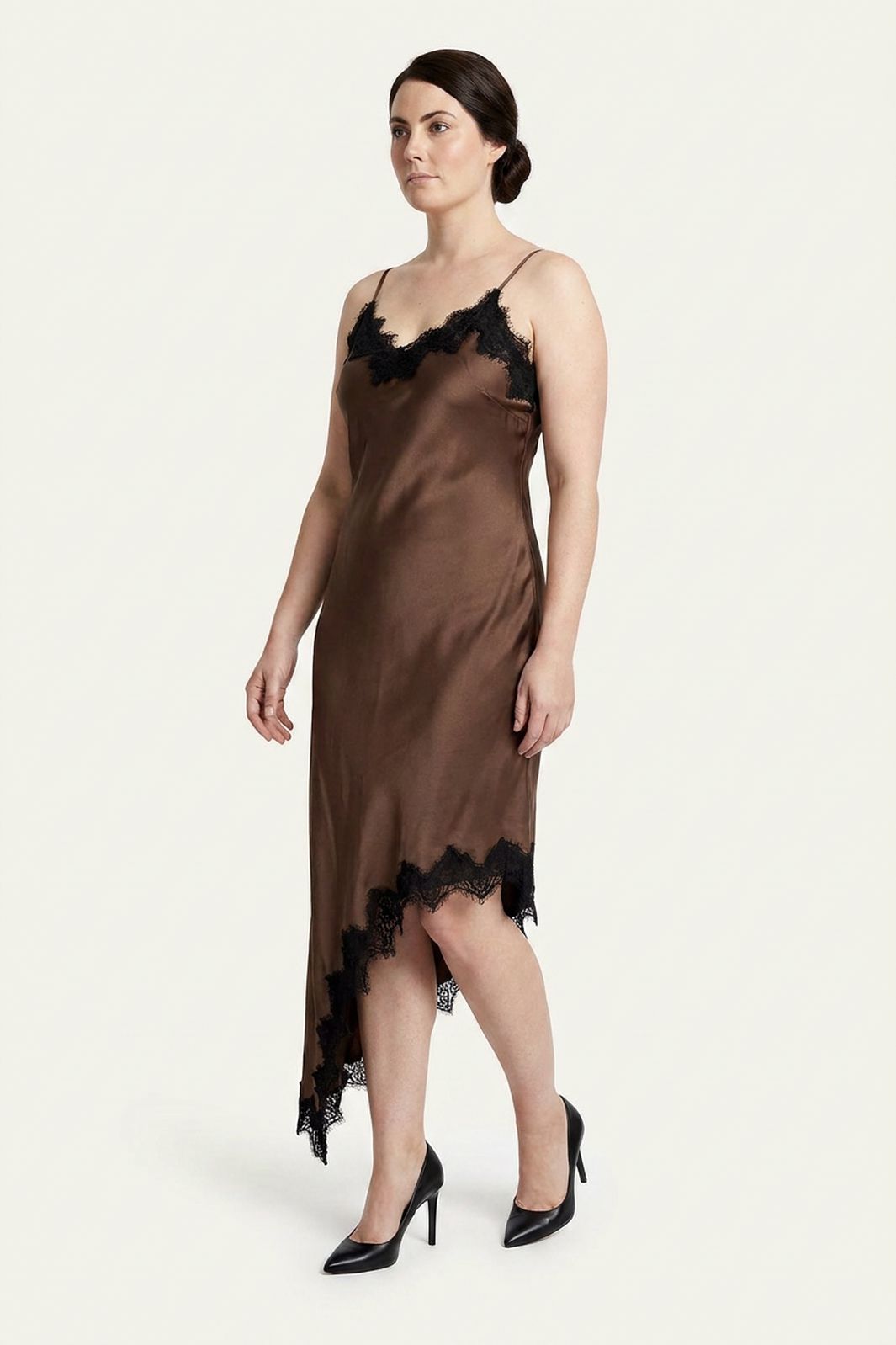 Dear Molly - Lace Long Dress - Brown