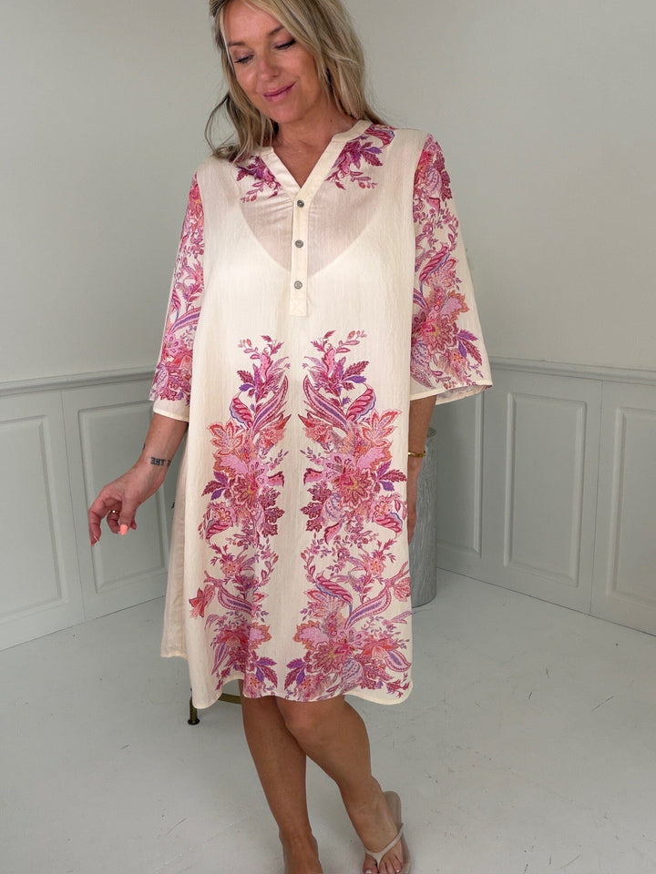 Dear Molly - Tunic Midi Dress - Pink Kjoler 