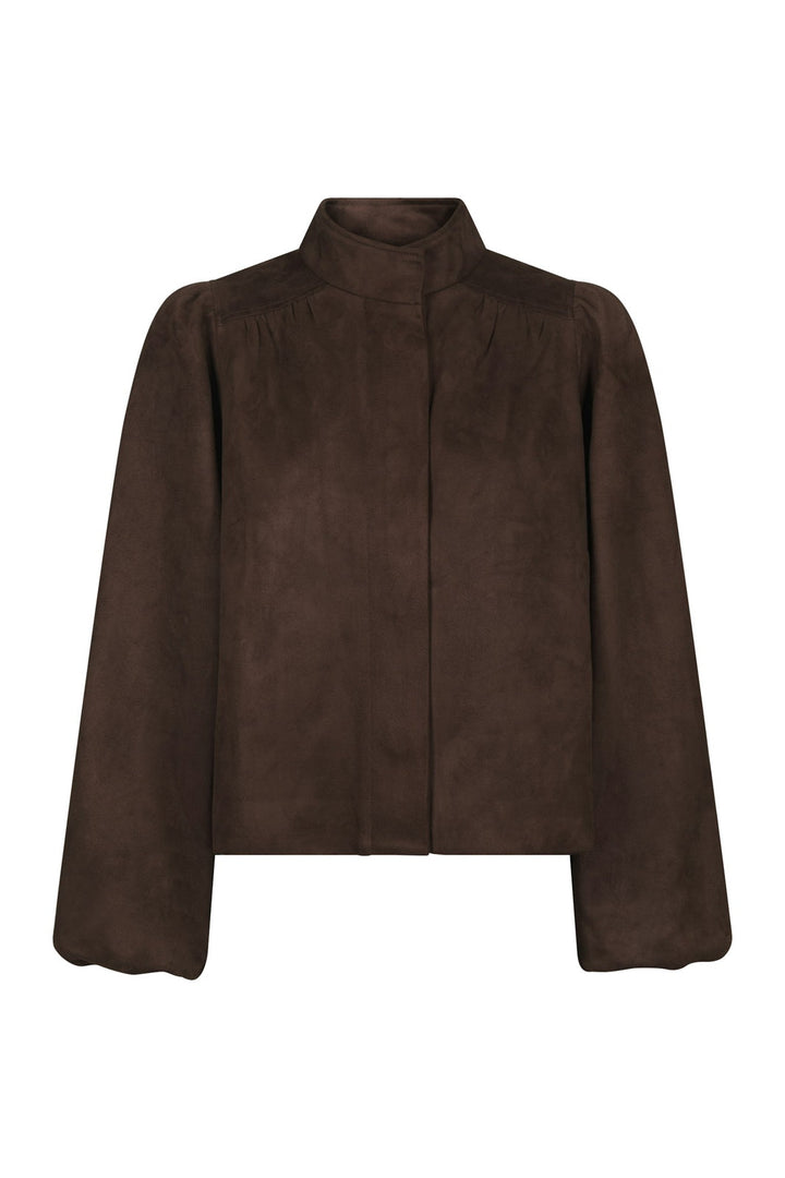 Neo Noir - Tirsa Faux Suede Jacket 168389 - 676 - Dark Brown