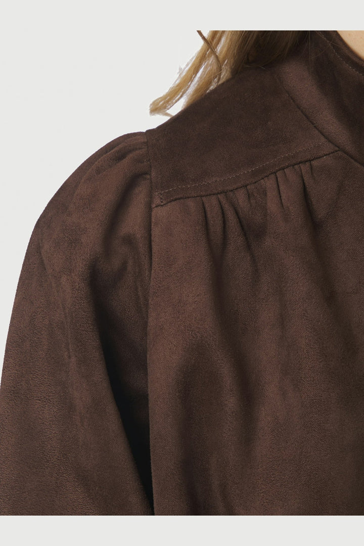 Neo Noir - Tirsa Faux Suede Jacket 168389 - 676 - Dark Brown