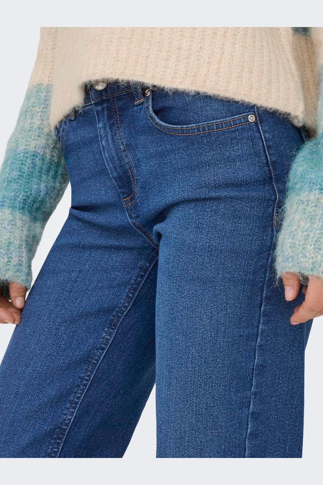 Only - Onldarla Mid Straight Pim Esp - 4922006 Medium Blue Denim