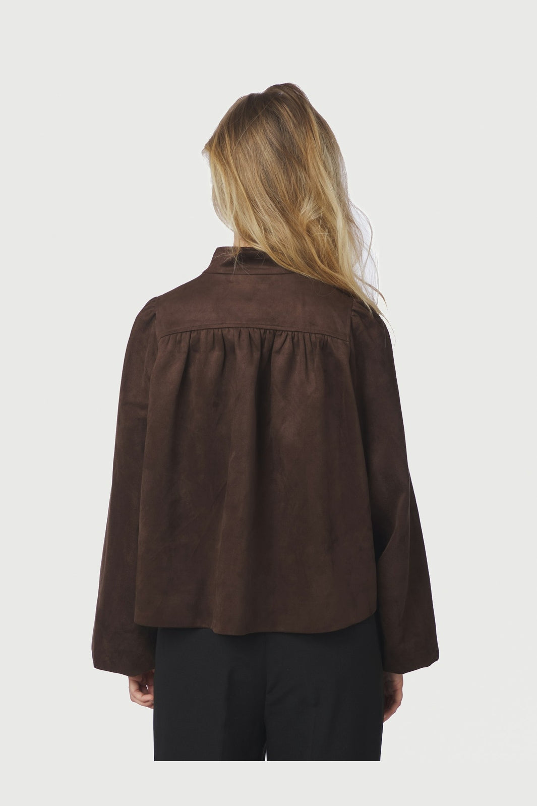 Neo Noir - Tirsa Faux Suede Jacket 168389 - 676 - Dark Brown