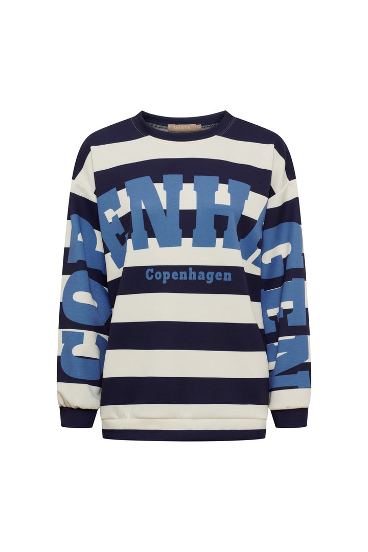 Marta Du Chateau - Mdcnerina Sweatshirt 22659S - Blue/Jeans