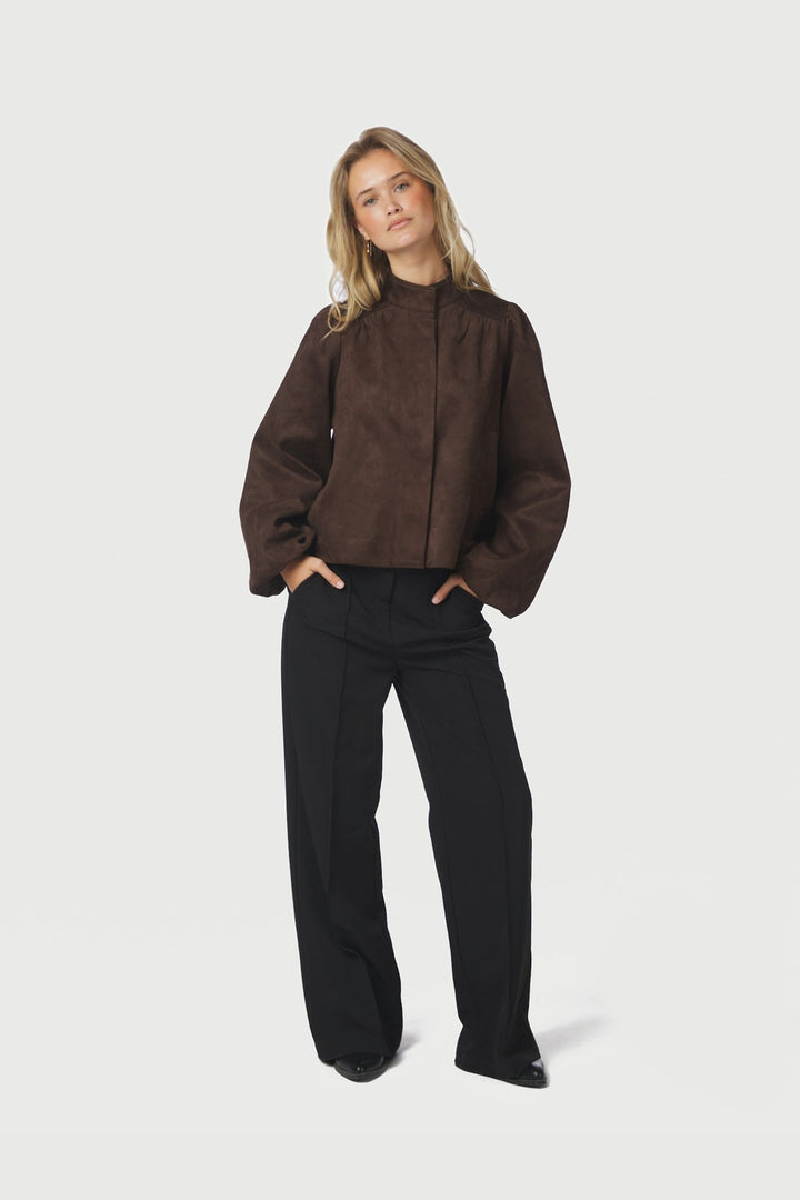 Neo Noir - Tirsa Faux Suede Jacket 168389 - 676 - Dark Brown