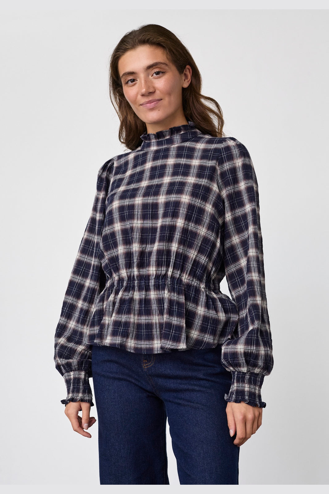 Sisters Point - Ecava-Top 20503 - 842 - Navy Check