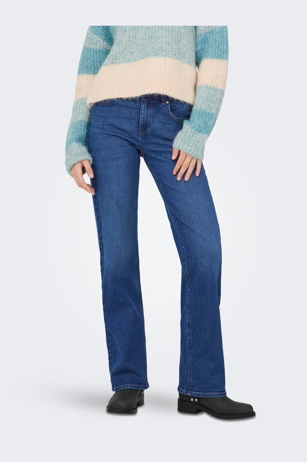 Only - Onldarla Mid Straight Pim Esp - 4922006 Medium Blue Denim