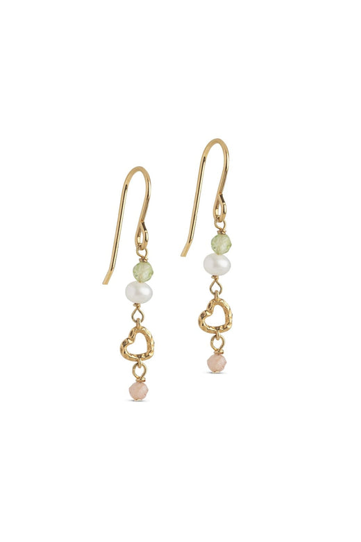 Enamel Copenhagen - Earrings, Organic Heart E490GB - Meadow