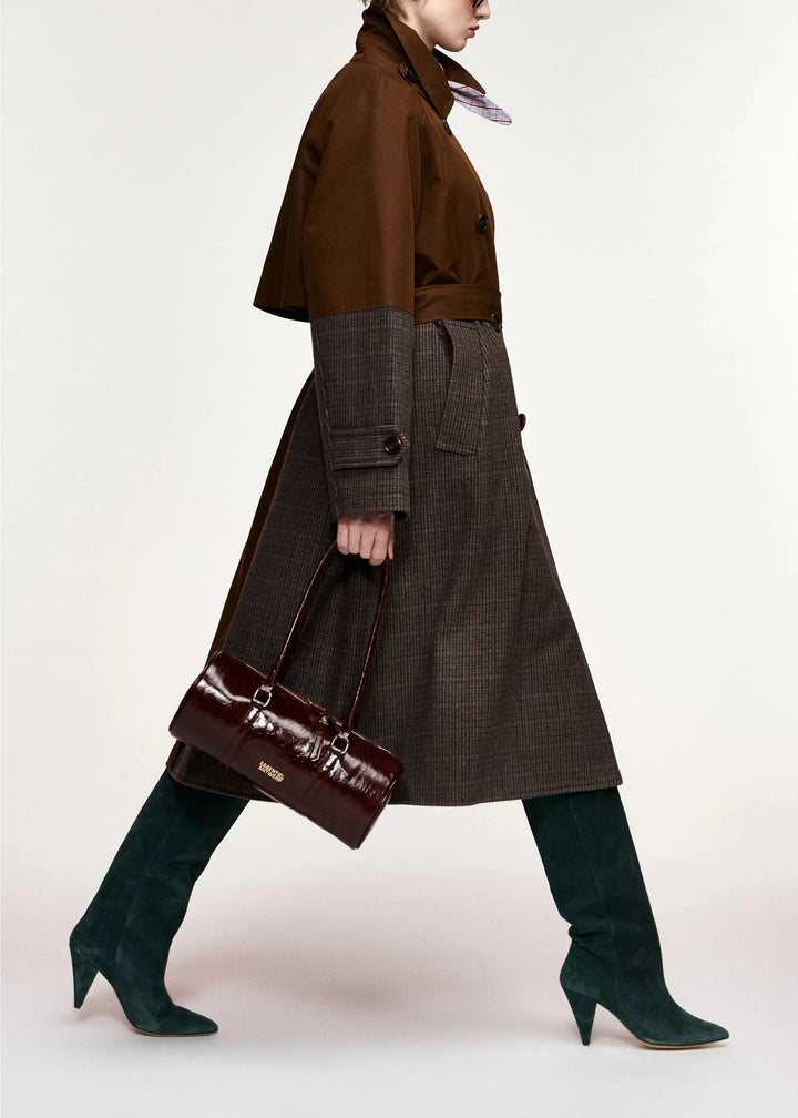 Essentiel Antwerp - Kagu Patchwork Trench Coat - K1ba Combo1 Bear Me Frakker 