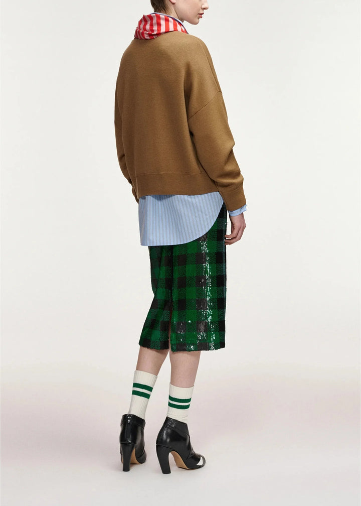 Essentiel Antwerp - Kurtis Pullover With Scarf - Cc05 Camel Club Bluser 