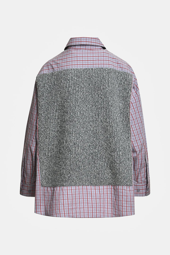 Essentiel Antwerp - Kute Fabric Mix Shirt - K1mm Combo1 Mushroom Mood Skjorter 