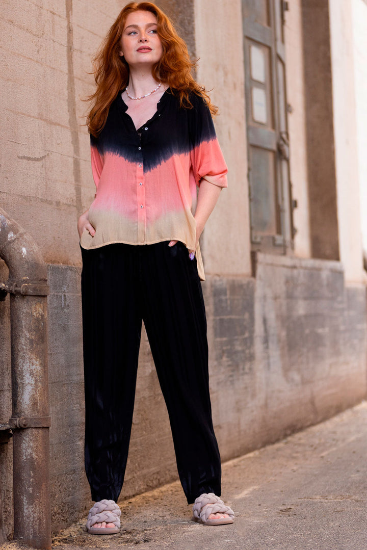 Black Colour - Bcrena Satin Pant - Black