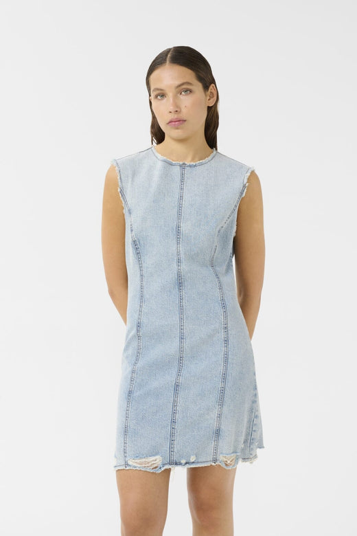 Gestuz - Gzdea Sl Short Dress 10910383 - 107868 - Light Blue Denim