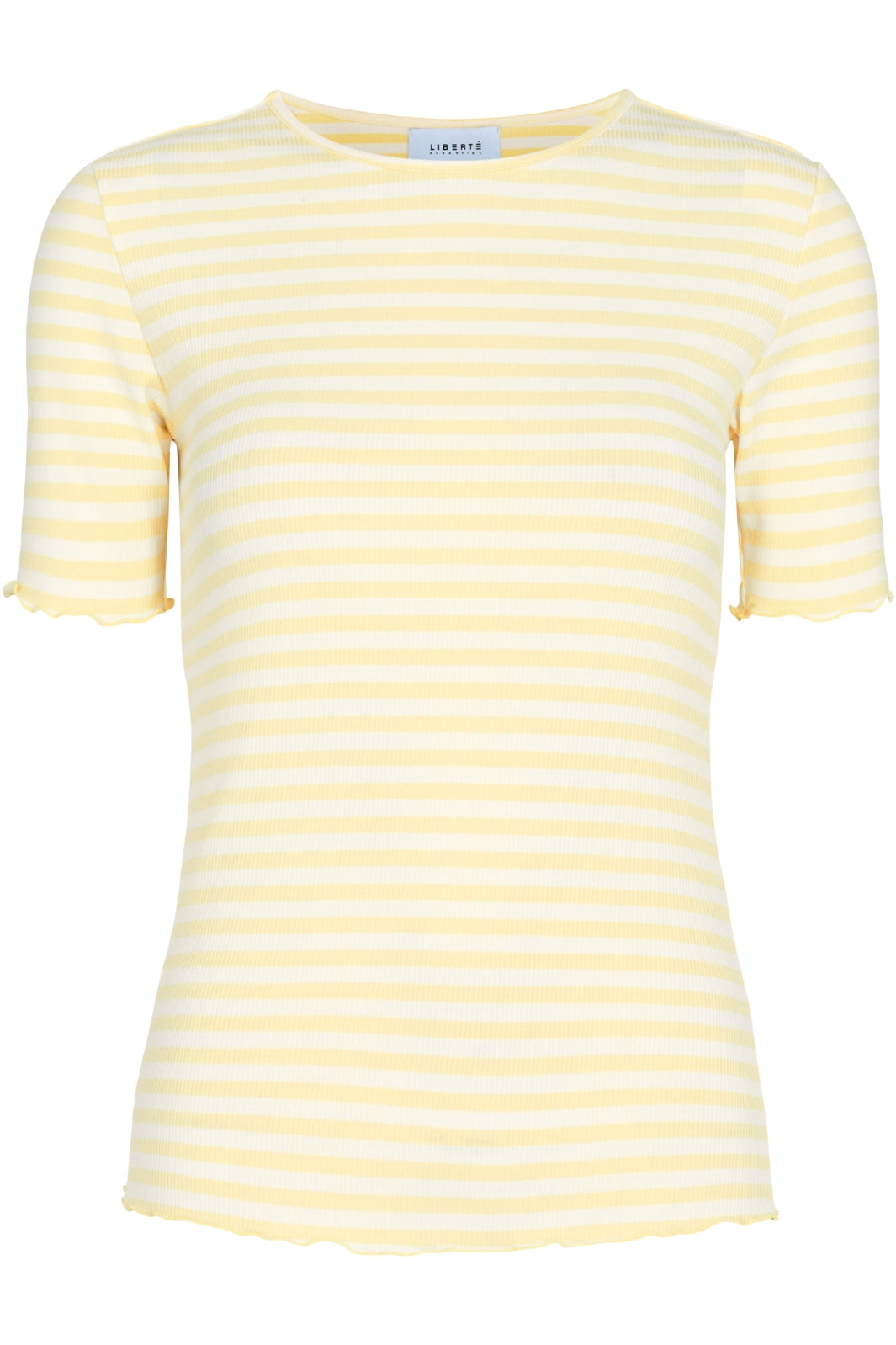 Liberte - Natalia-Ss-Blouse - Yellow Creme Stripe