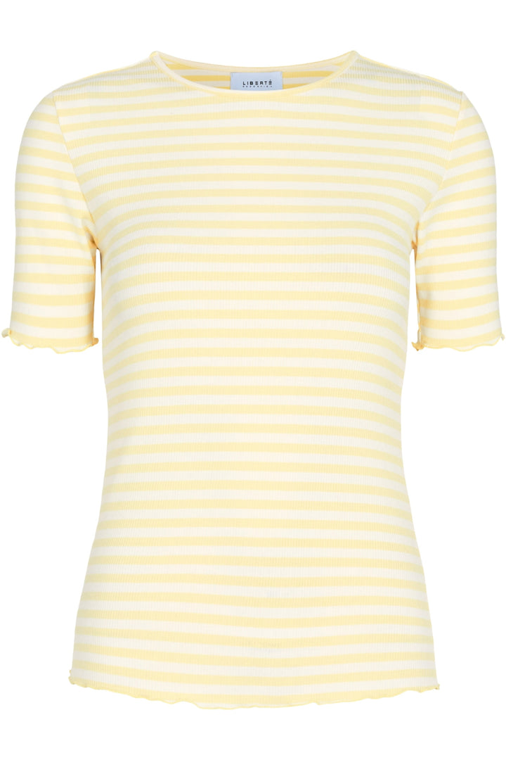 Liberte - Natalia-Ss-Blouse - Yellow Creme Stripe