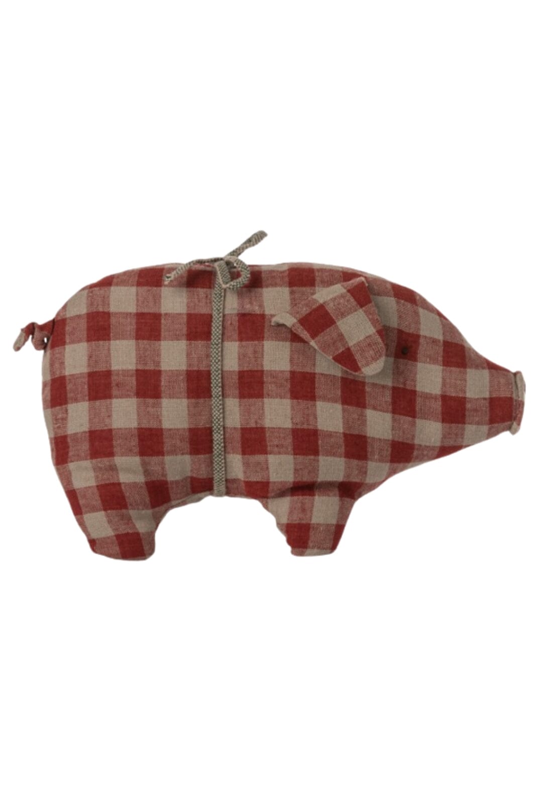Maileg - Pig, Small - Red Check