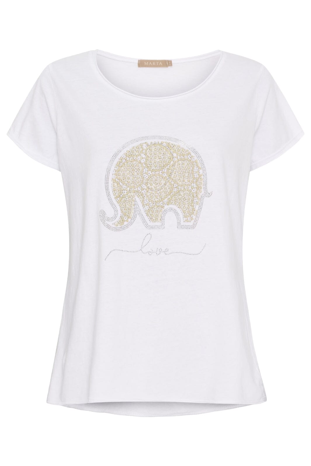 Marta Du Chateau - Mdcmarie T-Shirt 1535 - White Love Elephant