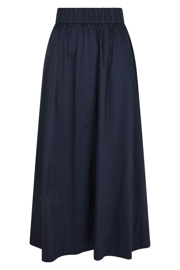 Neo Noir - Yara Long Poplin Skirt 163076 - 141 - Navy