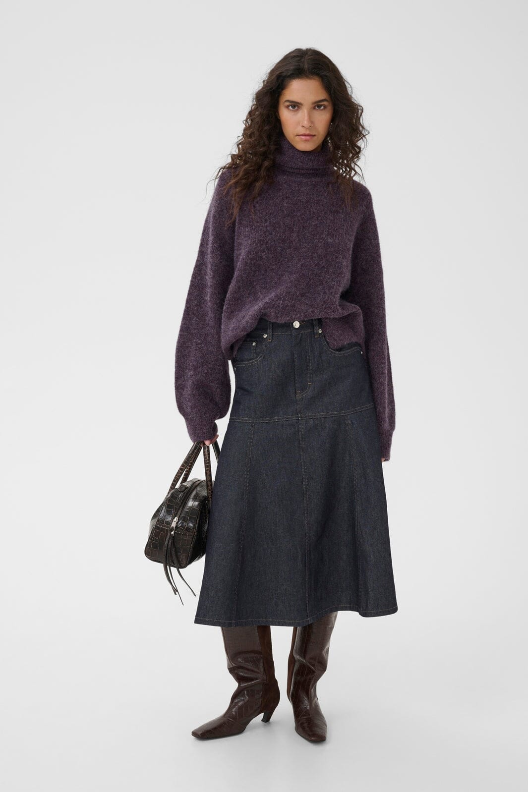 Gestuz - Gzalpha Rollneck 10911518 - 110048 - Juniper Mélange