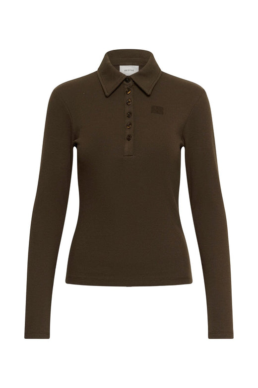 Gestuz - Gzdrew Ls Polo Top 10911272 - 190814 - Slate Black