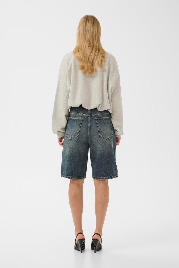 Gestuz - Gzkahla Mel Sweatshirt 10911430 - 108958 - Ultra Light Grey Mélange Sweatshirts 