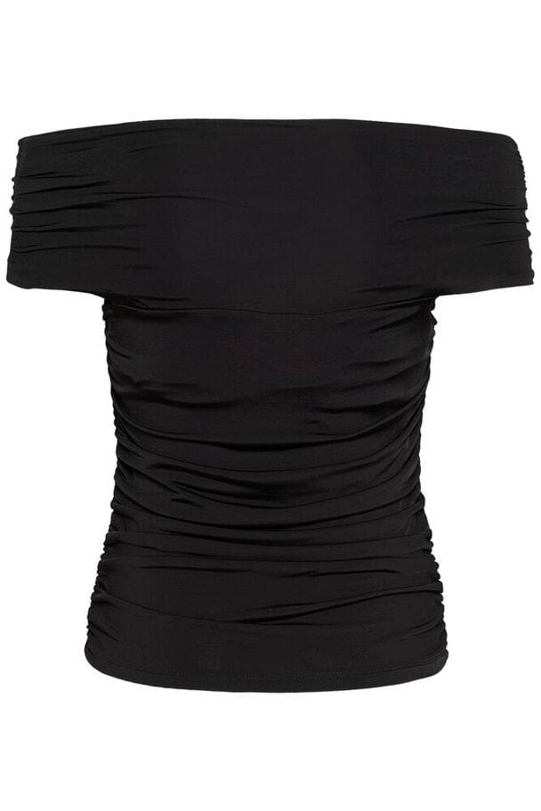 Gestuz - Gzlaily Off Shoulder Top 10911093 - 100017 - Black Bluser 