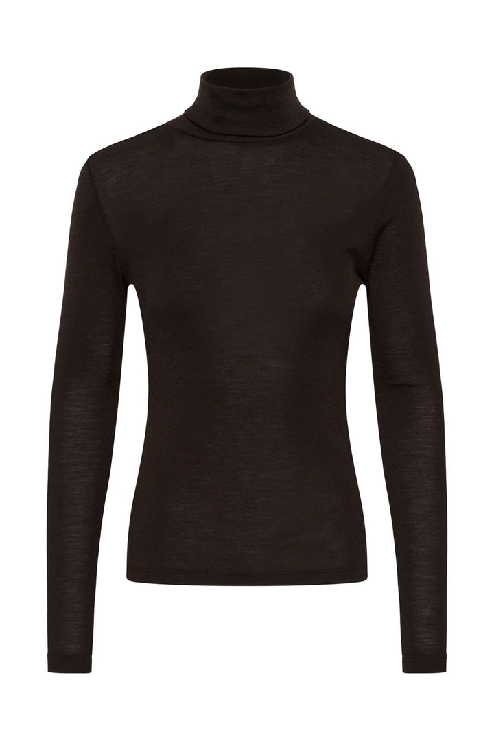 Gestuz - Gzninia Wool Rollneck 10910695 - 191109 - Chocolate Torte