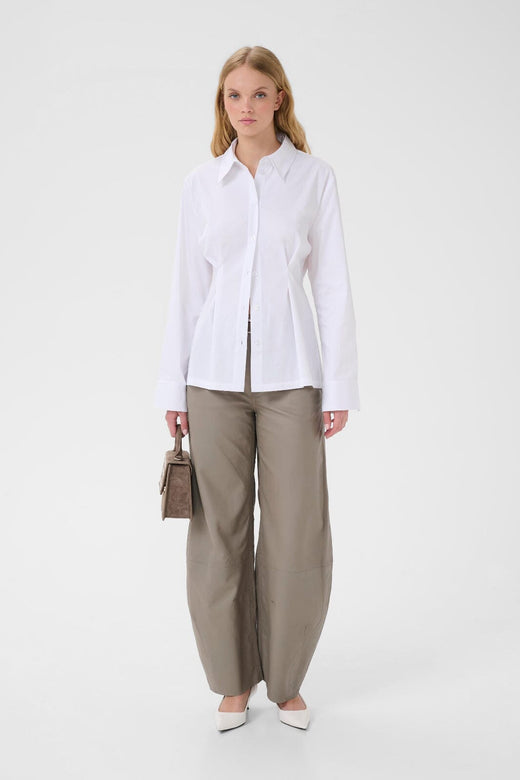 Gestuz - Gzopy Shirt 10910921 - 110601 - Bright White Skjorter 