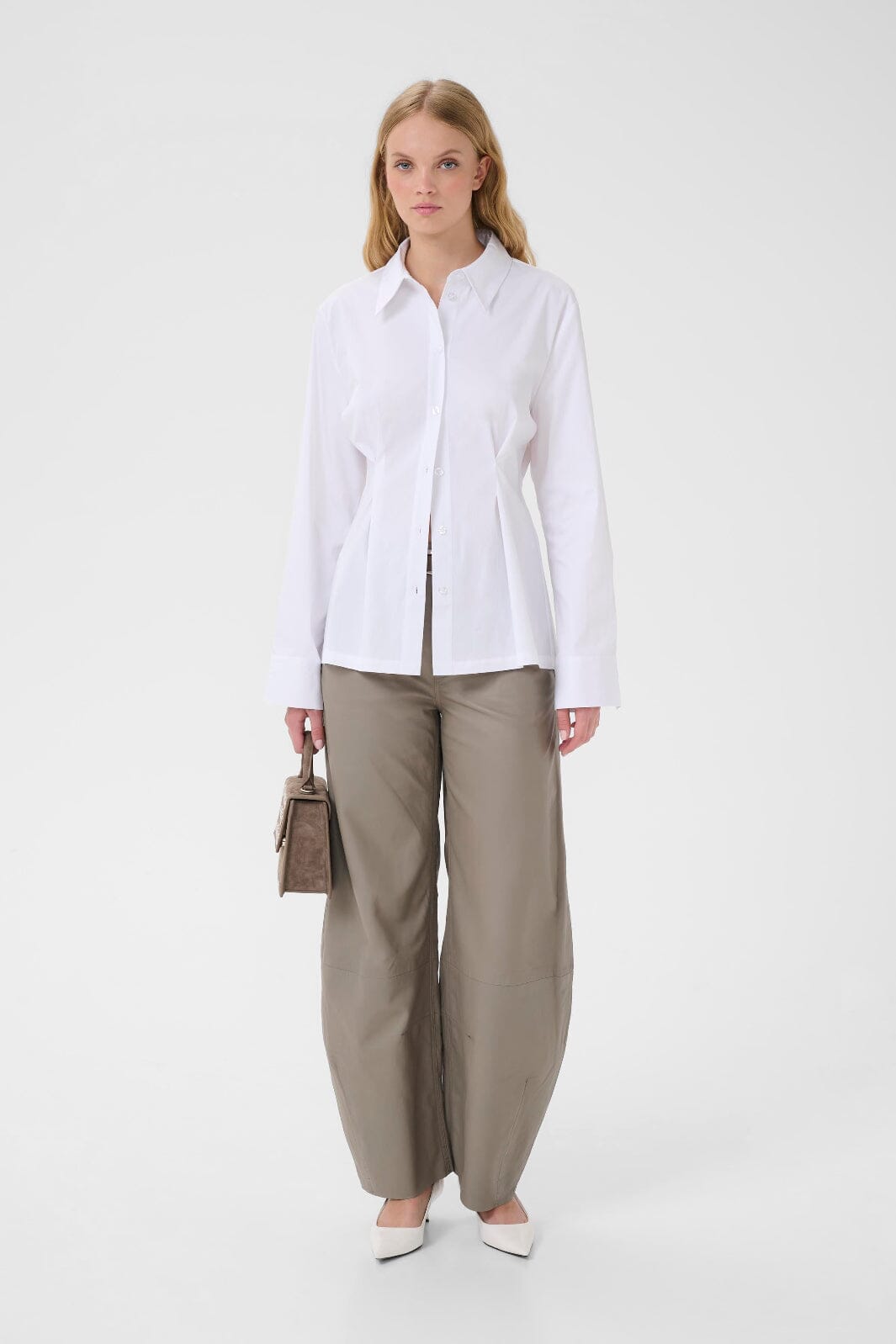 Gestuz - Gzopy Shirt 10910921 - 110601 - Bright White Skjorter 