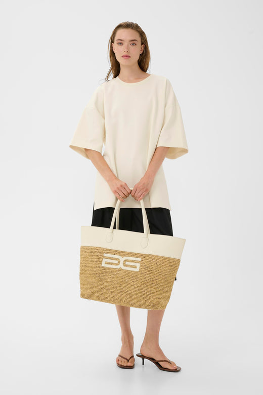 Gestuz - Gzrafia Tote Bag 10911201 - 109387 - Nature Straw Tasker 