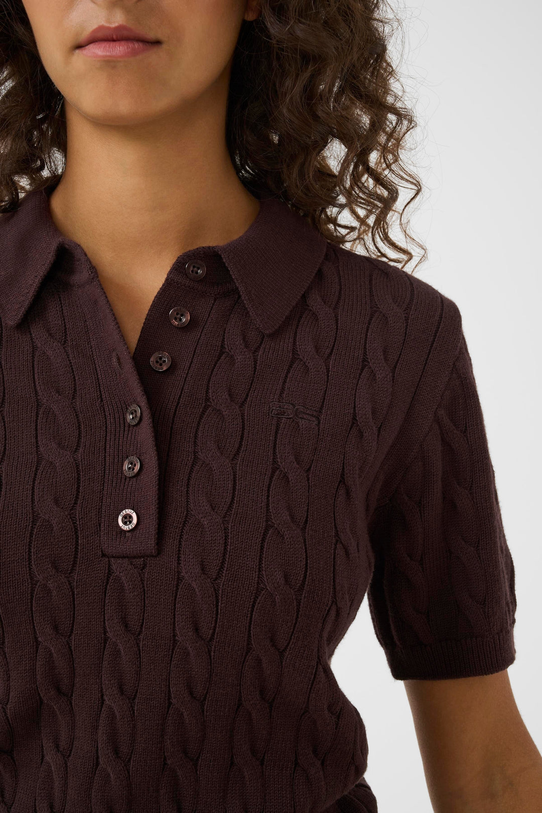 Gestuz - Gzthilla Polo Pullover 10911086 - 191106 - Molé Strikbluser 