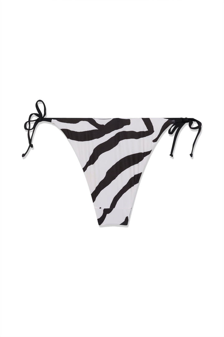 Gestuz - Gzzaiba Bikini Bottom 10911197 - 109379 - Graphic Black White Animal Bikinier 