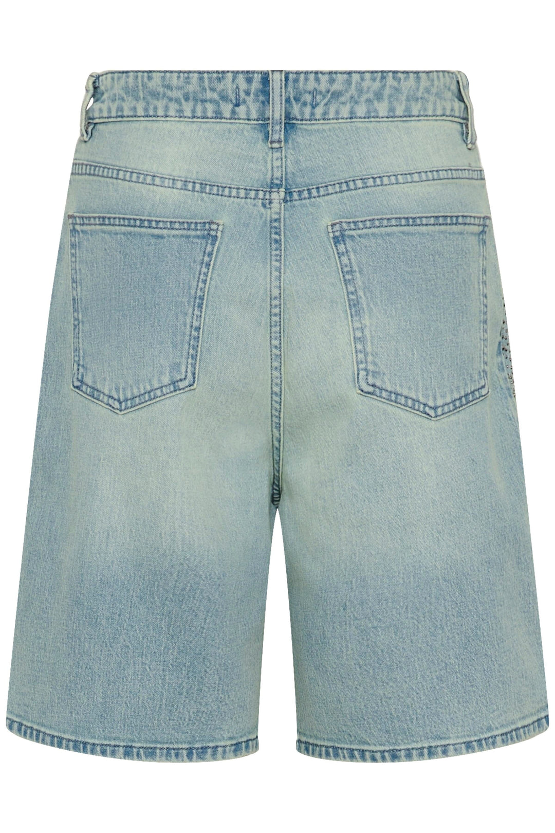 Gestuz - Gzzorah Long Shorts 10911177 - 104609 - Mid Blue Washed Shorts 