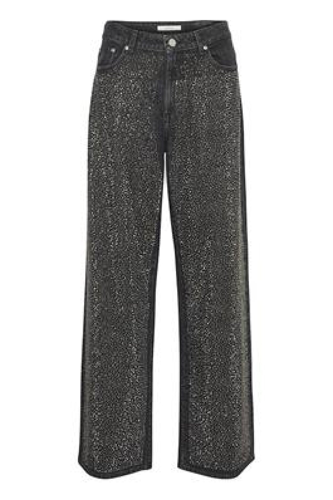 Gestuz - ZorahGZ MW jeans - Dark grey washed
