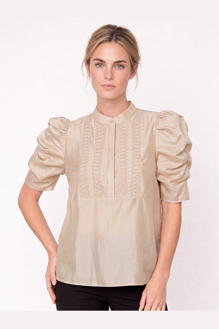 Gossia - Annsofigo Lull Blouse G2573 - Champagne