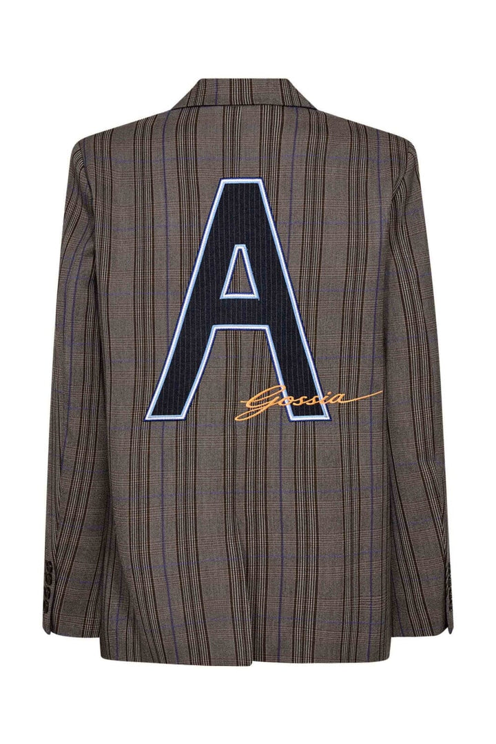Gossia - Beatricego Blazer G3322 - Brown Blue Checks