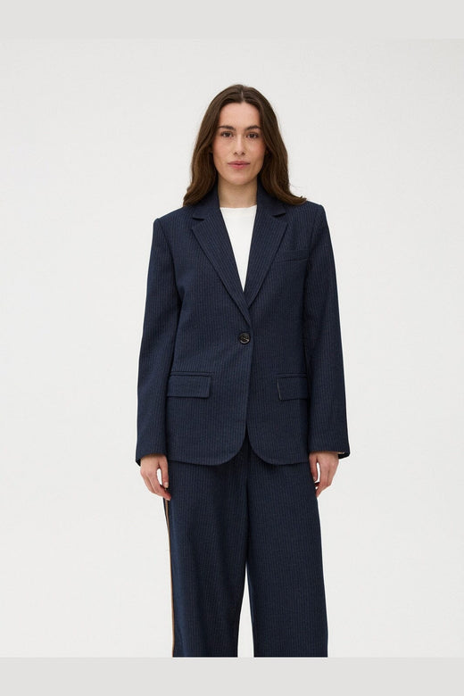 Gossia - Beatricego Jo Blazer G3285 - Navy Blue Stripes