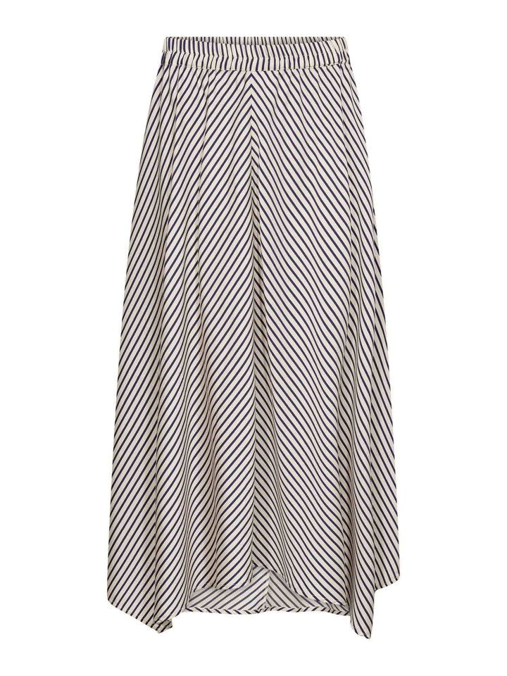 Gossia - Cloriego Skirt G3314 - Navy Creme Stripes Nederdele 