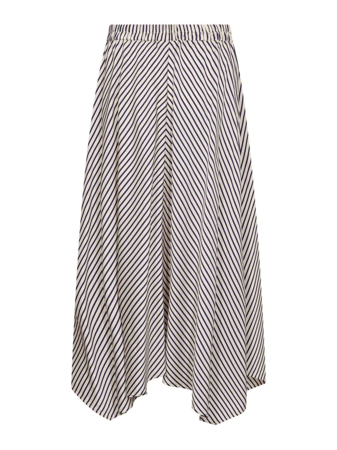Gossia - Cloriego Skirt G3314 - Navy Creme Stripes Nederdele 
