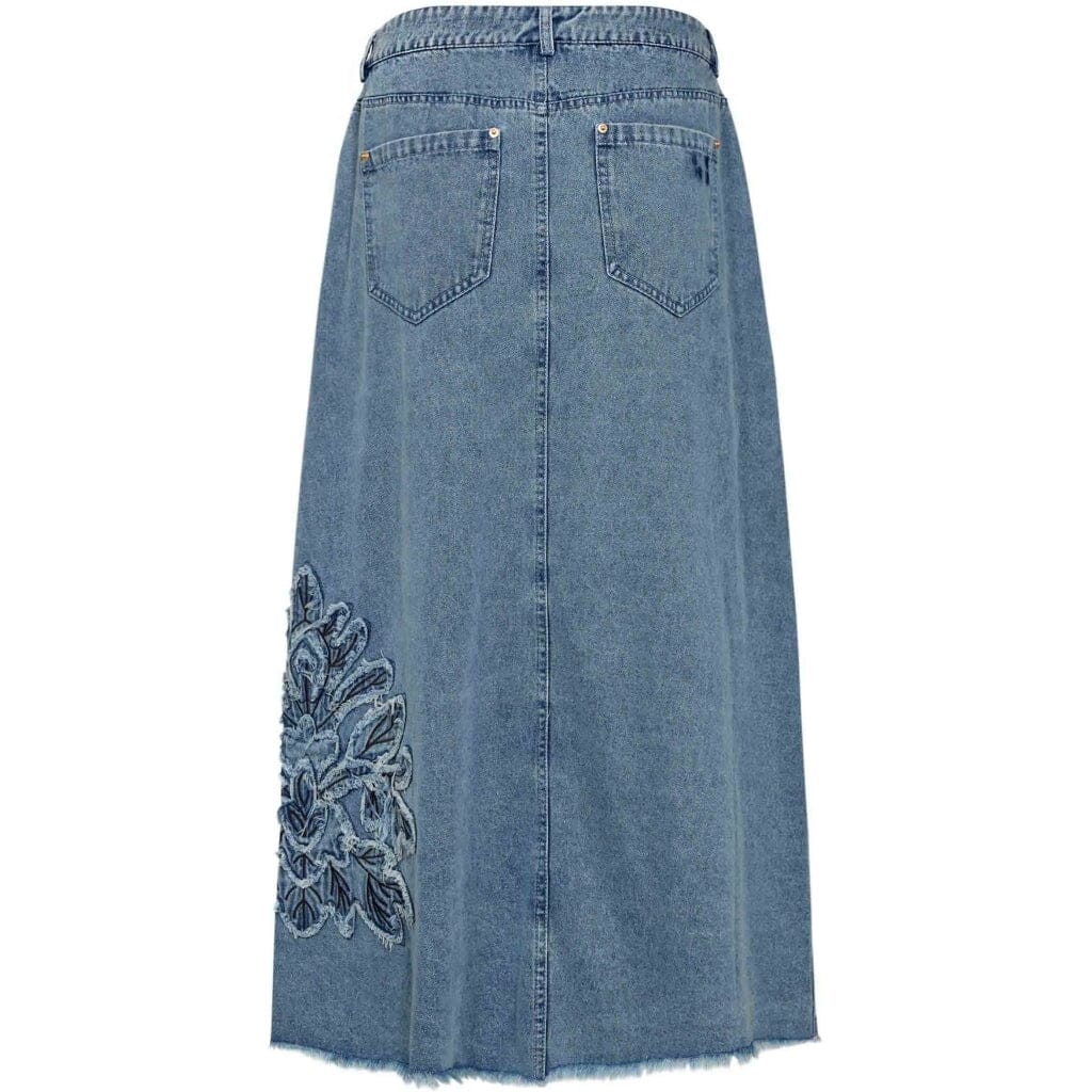 Gossia - Nukago Dia Skirt G2871 - Denim Blue Nederdele 