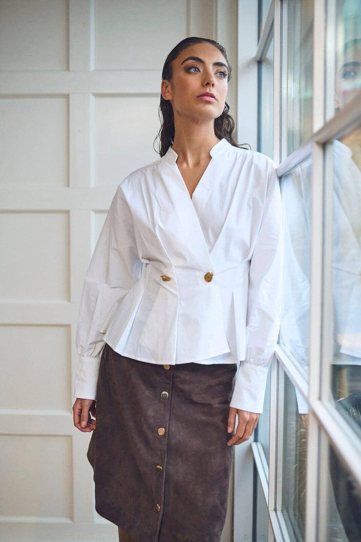 Gossia - Solego Blouse G3165 - Off-White Bluser 