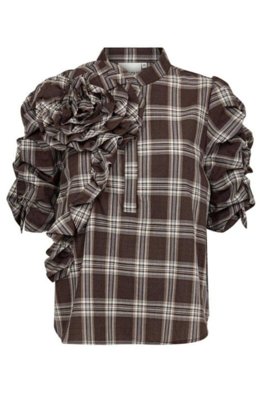 Gossia - Zabinago Blouse G3051 - Brown Checks