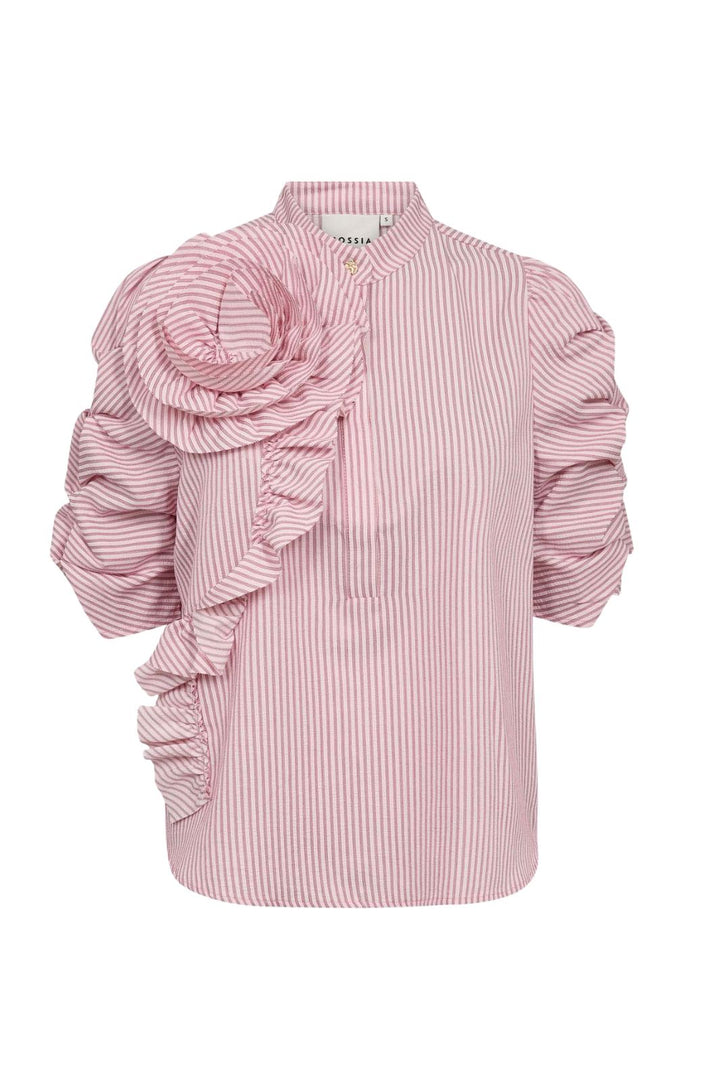 Gossia - Zabinago Ea Blouse G3229 - Pink Stripes Bluser 