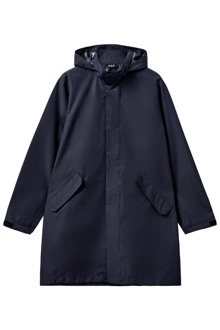 H2O - Rømø Lw Rain Long Jacket - 2500 Navy