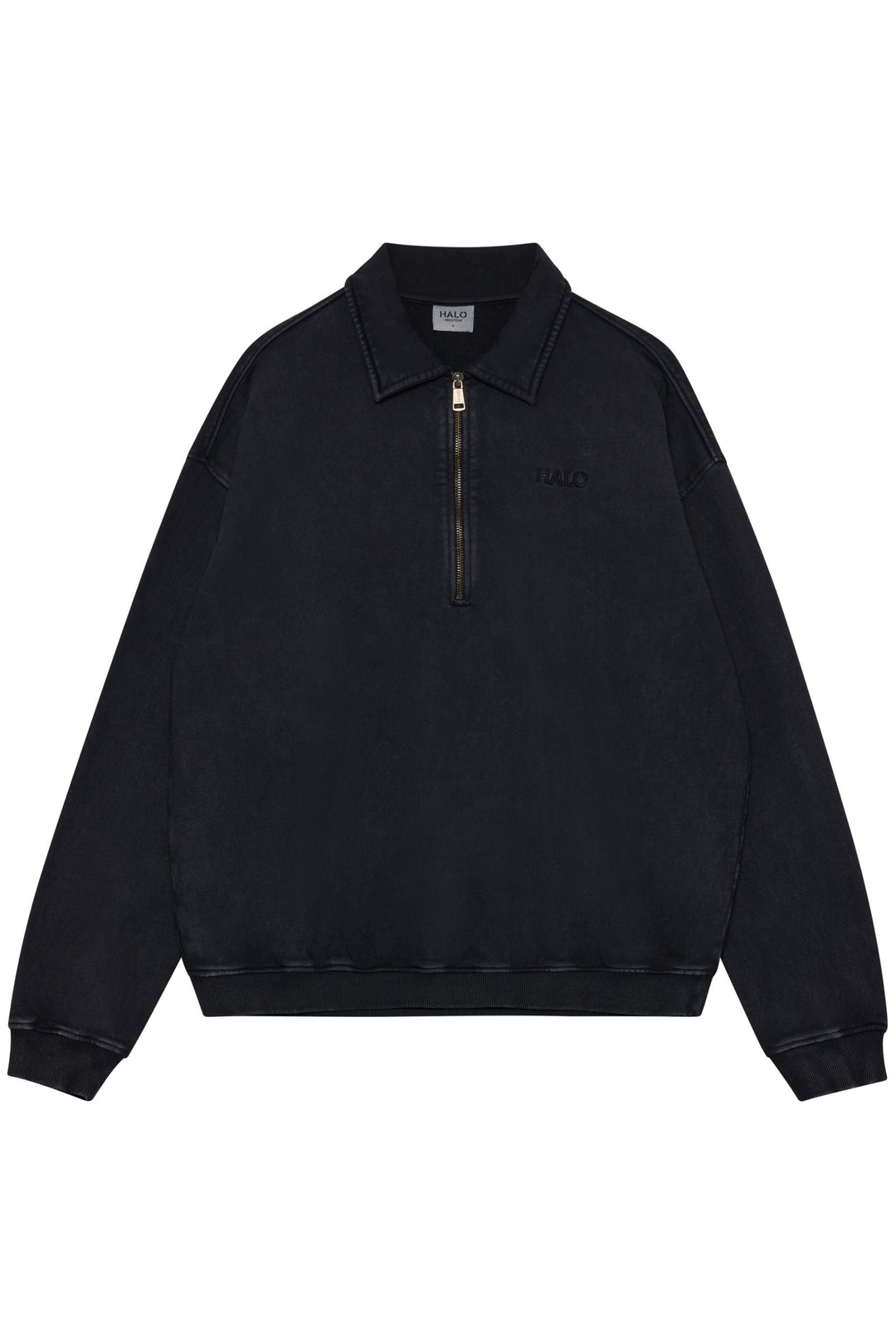 Halo - Boxy Polo Sweat 234449 - 2001 - Black Skjorter 