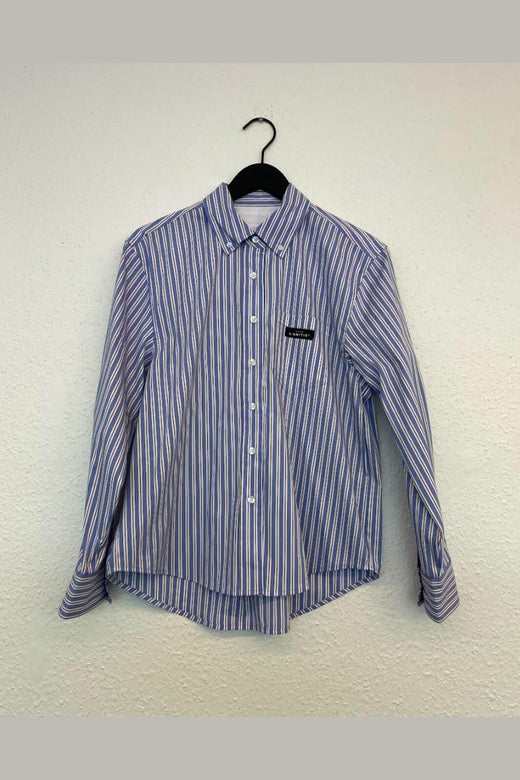 Haute L'Amitié - Button Down Medeira Stripe Shirt HL11261 - Blue Stripe