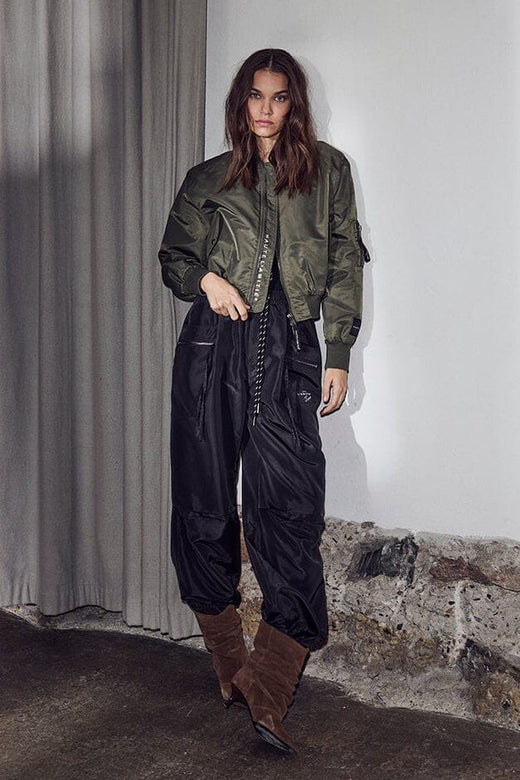 Haute L'Amitié - Cargo Zip Pocket Pant HL10654 - Black Bukser 