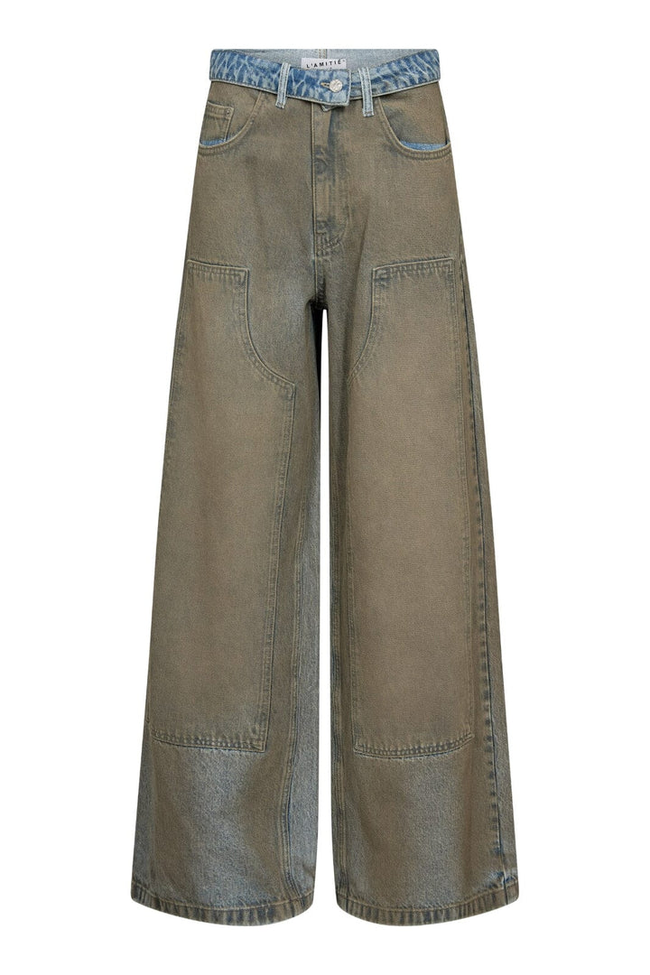 Haute L'Amitié - Celeste Patch Vintage Jeans HL10756 - Vintage Wash Jeans 