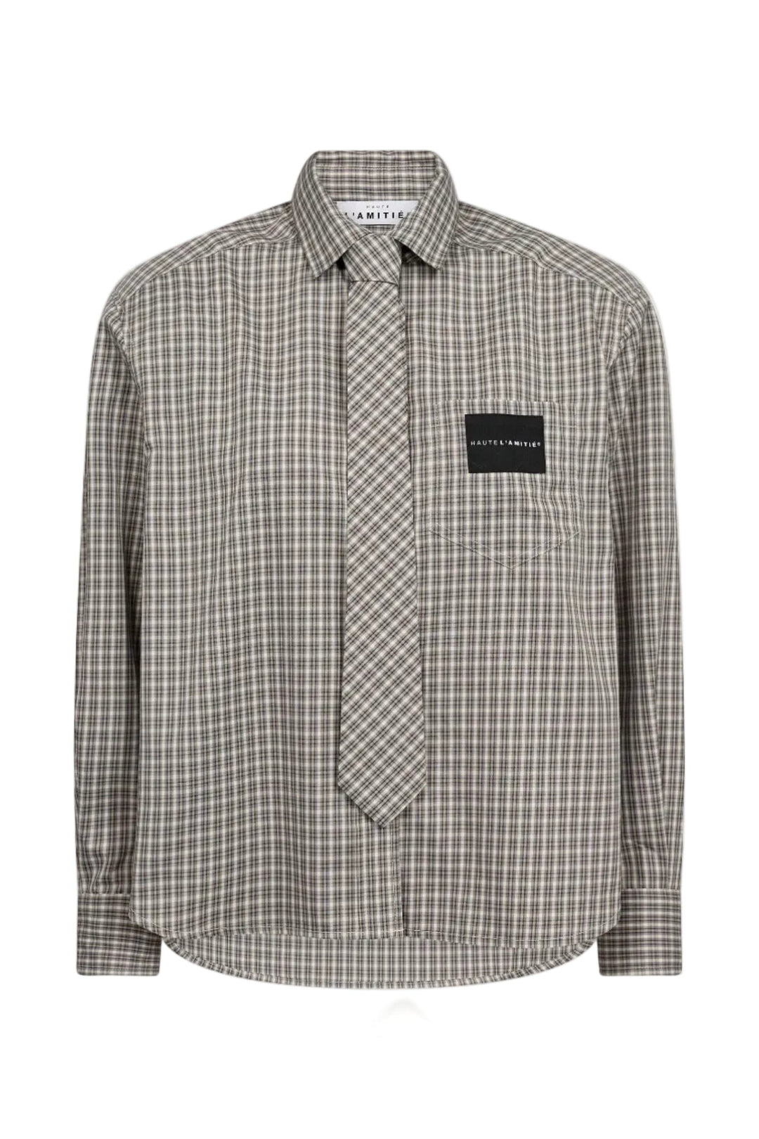 Haute L'Amitié - Chess Tie Shirt HL10721 - Beige Skjorter 